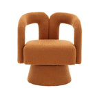 Fauteuils d'appoint pivotants à 360 degrés rembourrés Boucle de HOMEFUN