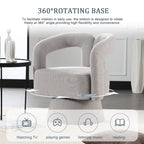 Fauteuils d'appoint pivotants à 360 degrés rembourrés Boucle de HOMEFUN