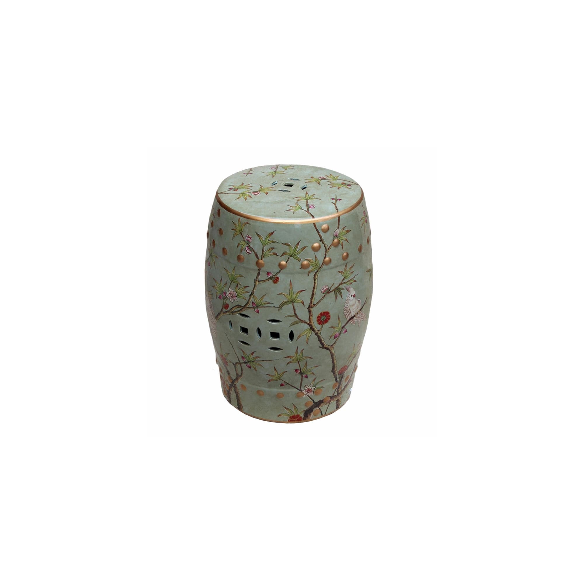 Tabouret en porcelaine Famille fait main