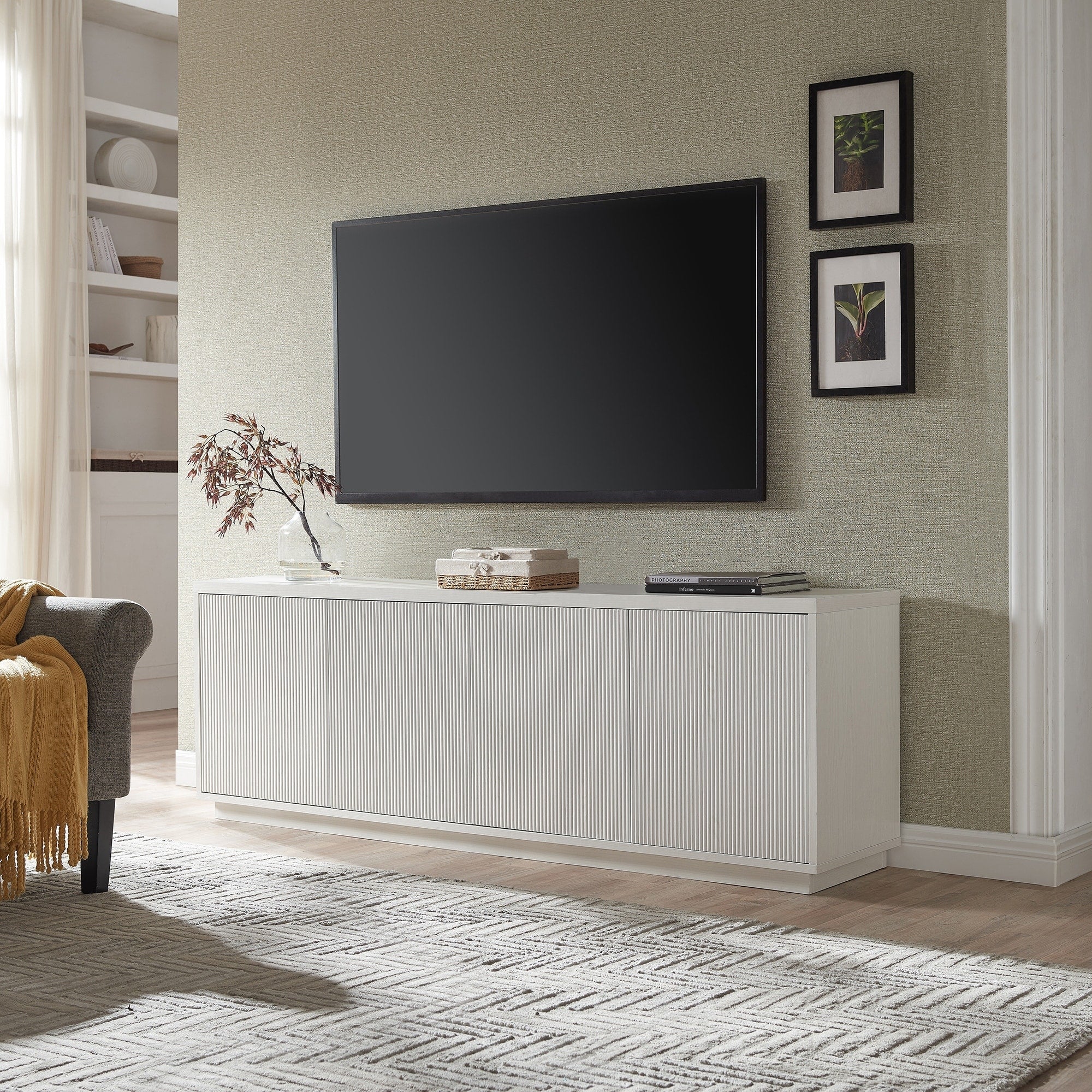 Meuble TV rectangulaire Hanson pour téléviseurs jusqu'à 75
