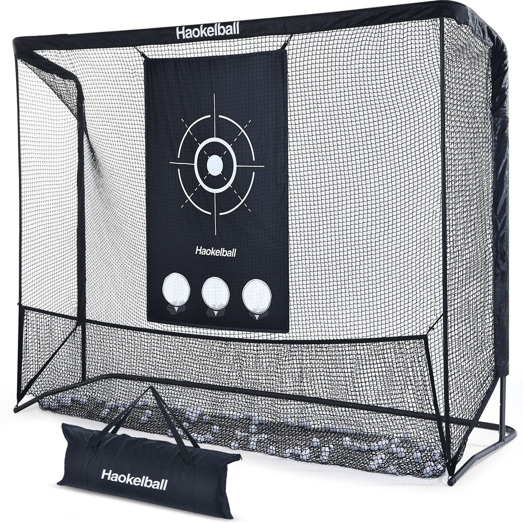 Filet de golf Haokelball 10x7,5 pieds Filet d'entraînement de golf avec tissu cible Filet de frappe de golf robuste