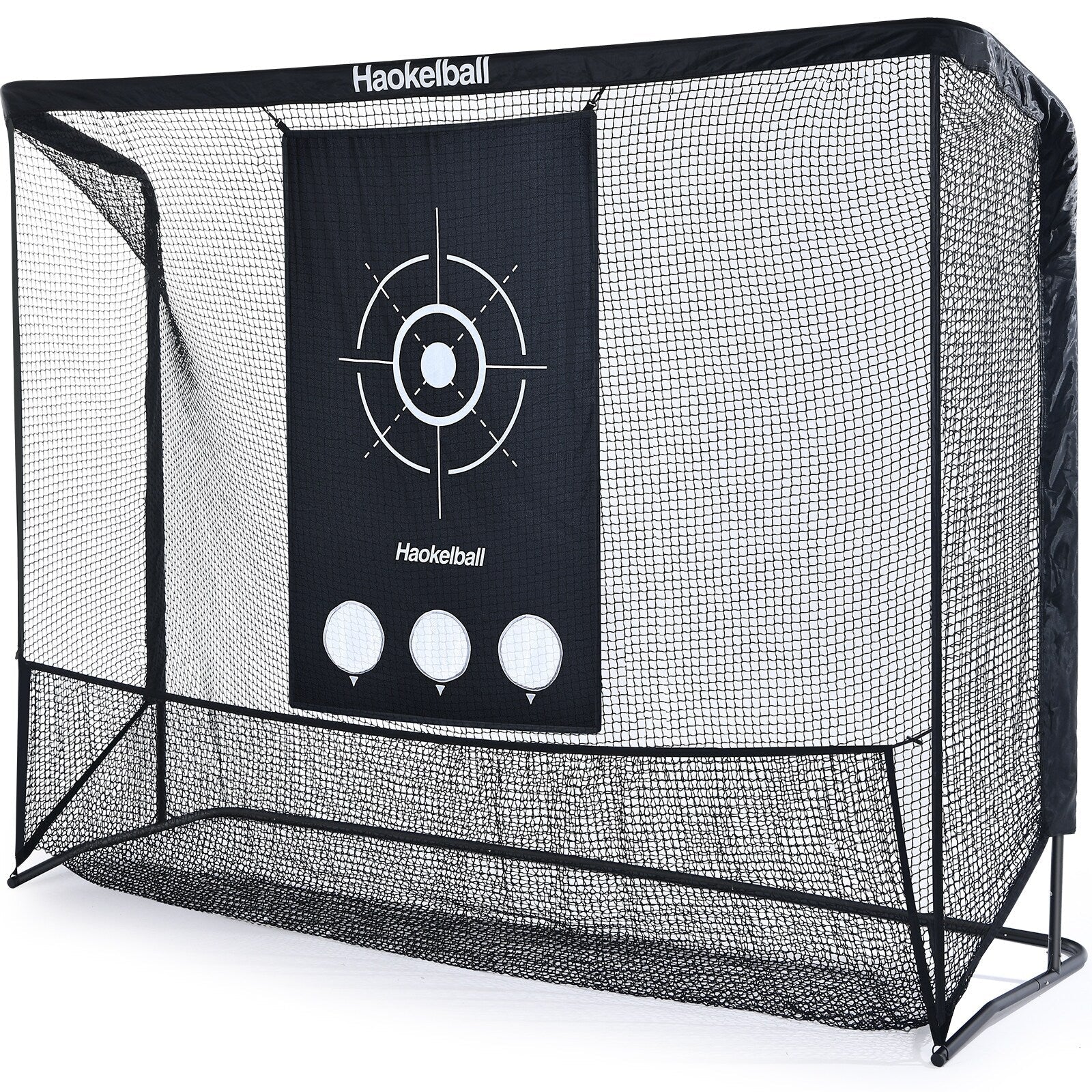Filet de golf Haokelball 10x7,5 pieds Filet d'entraînement de golf avec tissu cible Filet de frappe de golf robuste