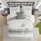 Ensemble de couette surdimensionnée en coton jacquard Harbor House Morgan, 6 pièces