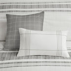 Ensemble de couette surdimensionnée en coton jacquard Harbor House Morgan, 6 pièces