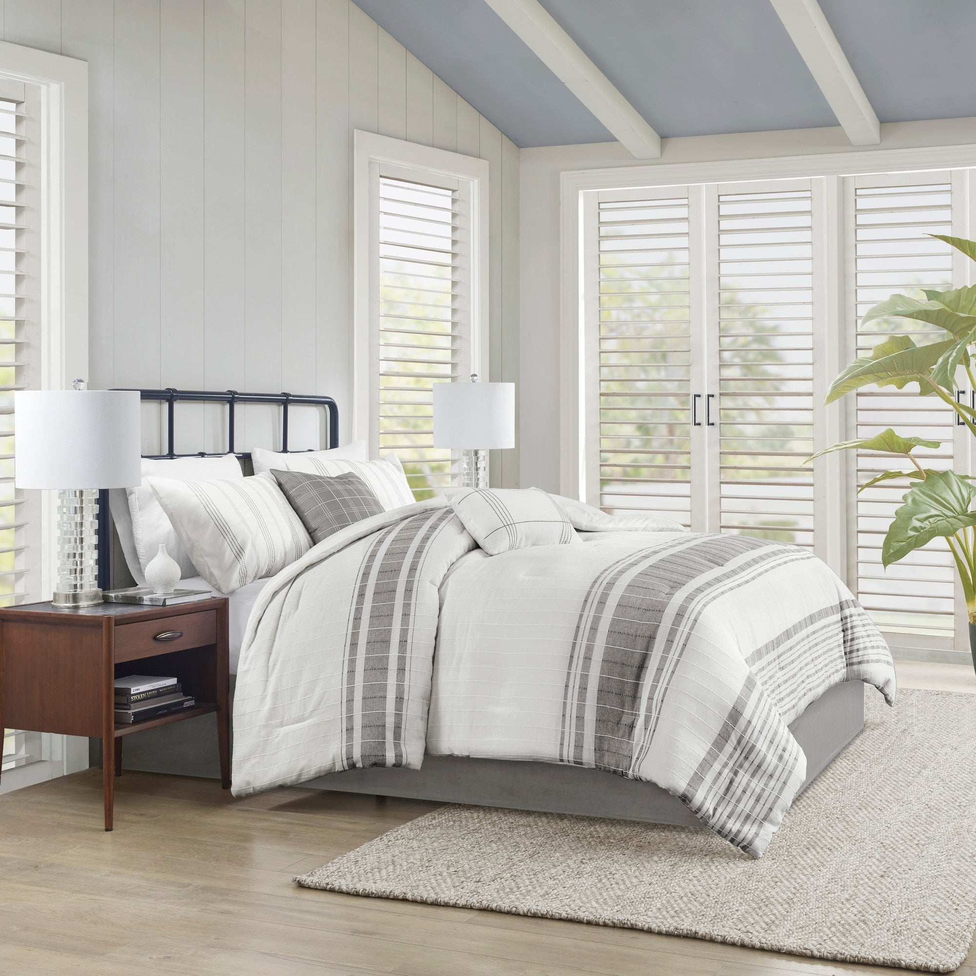 Ensemble de couette surdimensionnée en coton jacquard Harbor House Morgan, 6 pièces