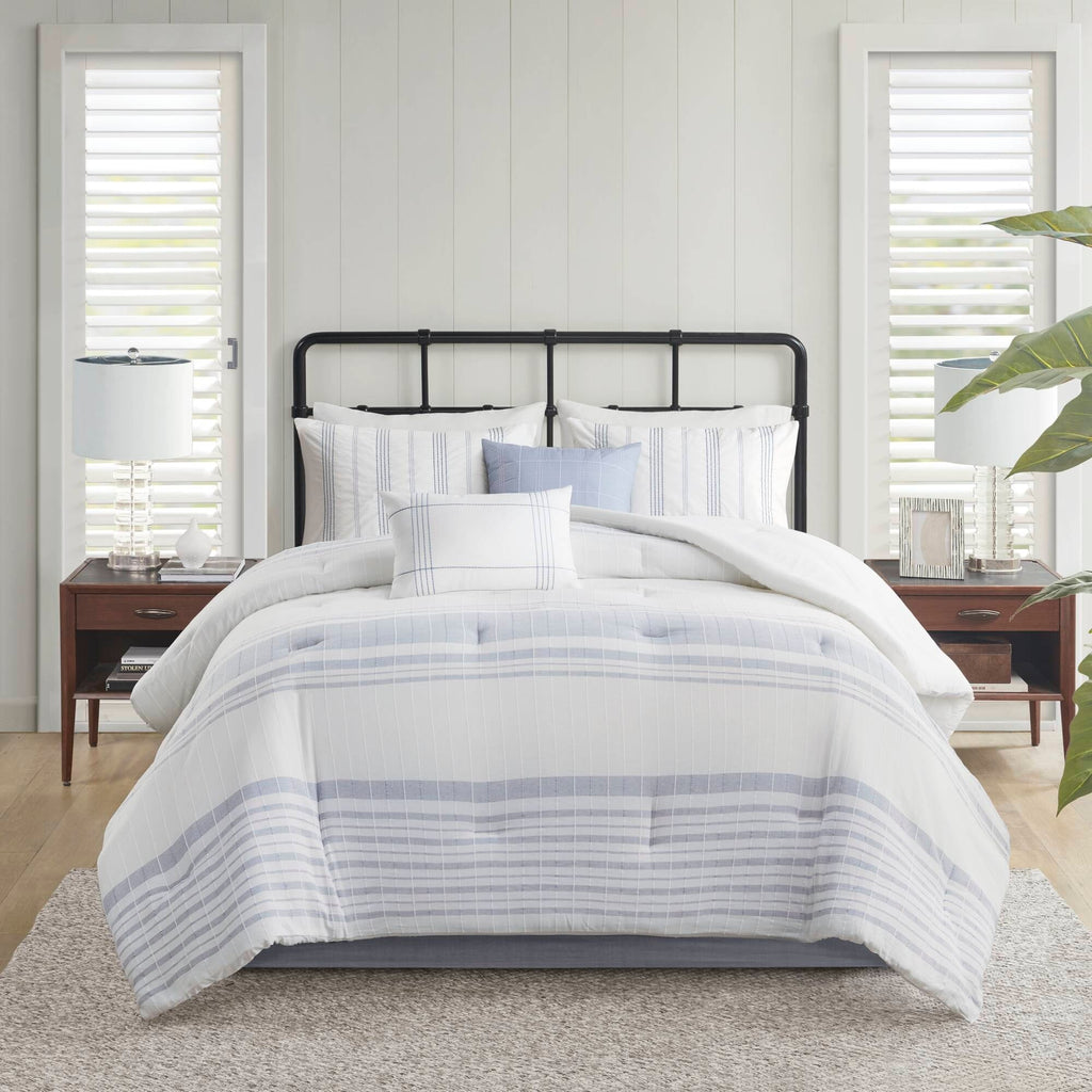 Ensemble de couette surdimensionnée en coton jacquard Harbor House Morgan, 6 pièces