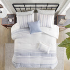 Ensemble de couette surdimensionnée en coton jacquard Harbor House Morgan, 6 pièces