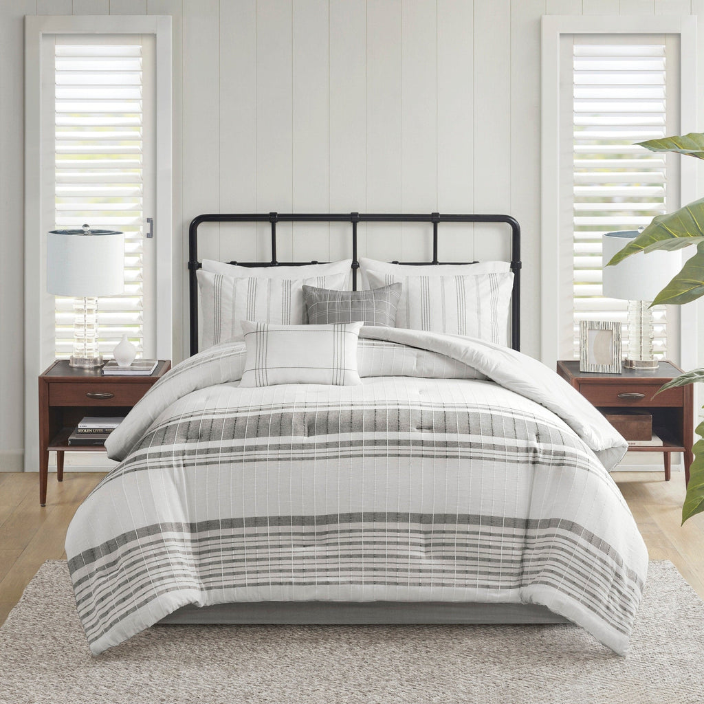 Ensemble de couette surdimensionnée en coton jacquard Harbor House Morgan, 6 pièces
