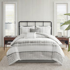 Ensemble de couette surdimensionnée en coton jacquard Harbor House Morgan, 6 pièces