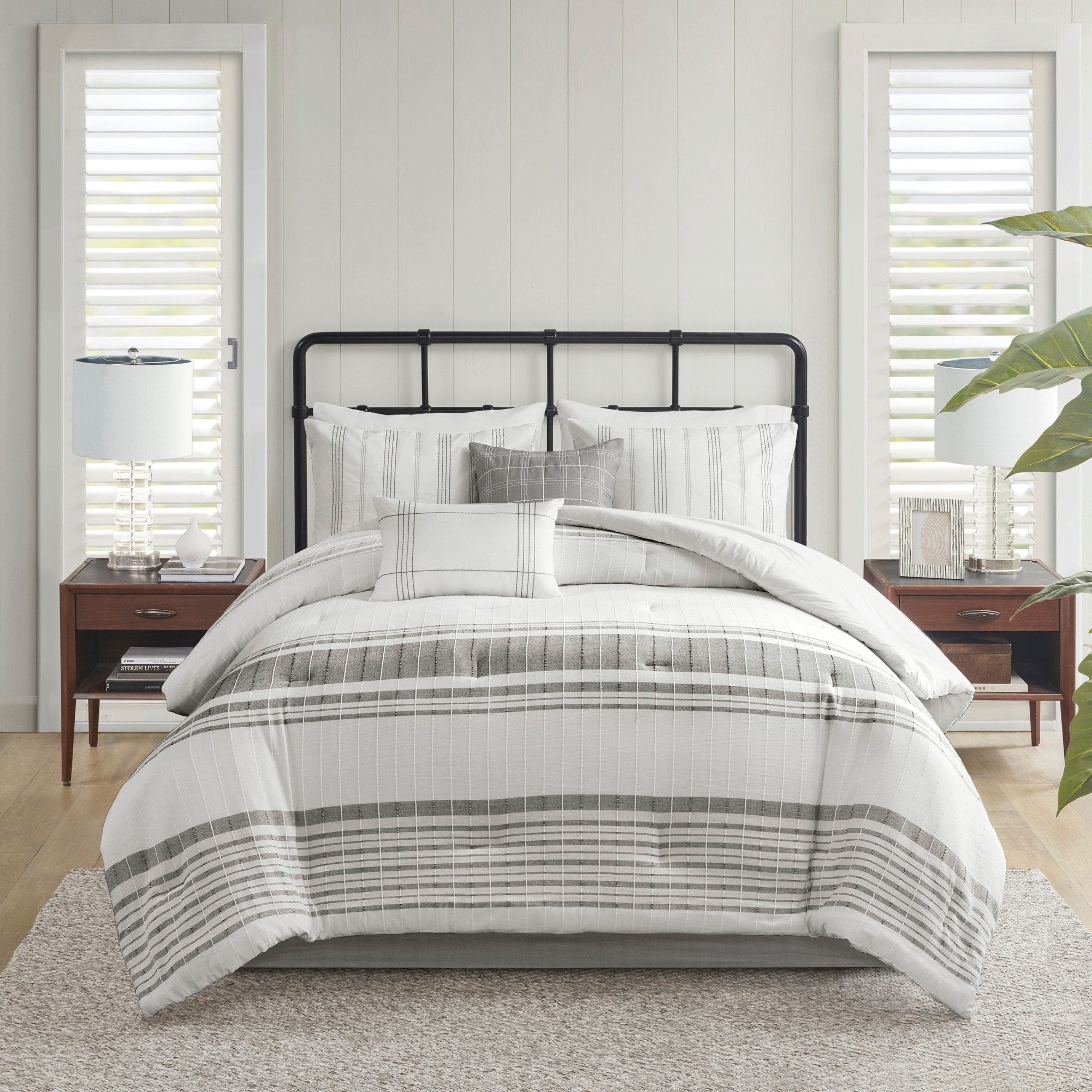 Ensemble de couette surdimensionnée en coton jacquard Harbor House Morgan, 6 pièces