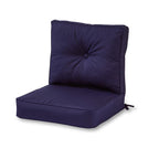 Ensemble de coussins d'extérieur à siège profond Sunbrella de qualité supérieure, 2 pièces