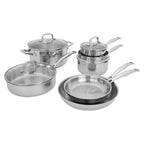 Batterie de cuisine en acier inoxydable Henckels Clad H3 10 pièces
