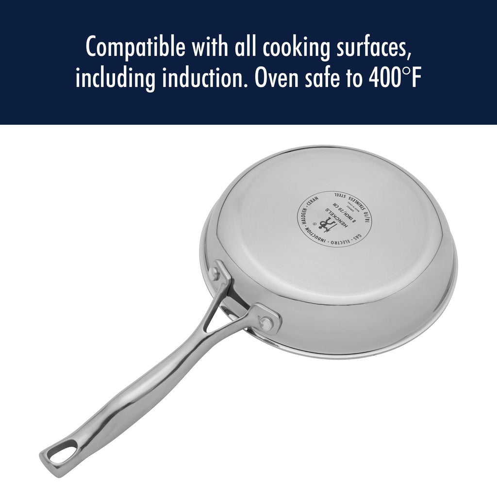 Batterie de cuisine en acier inoxydable Henckels Clad H3 10 pièces