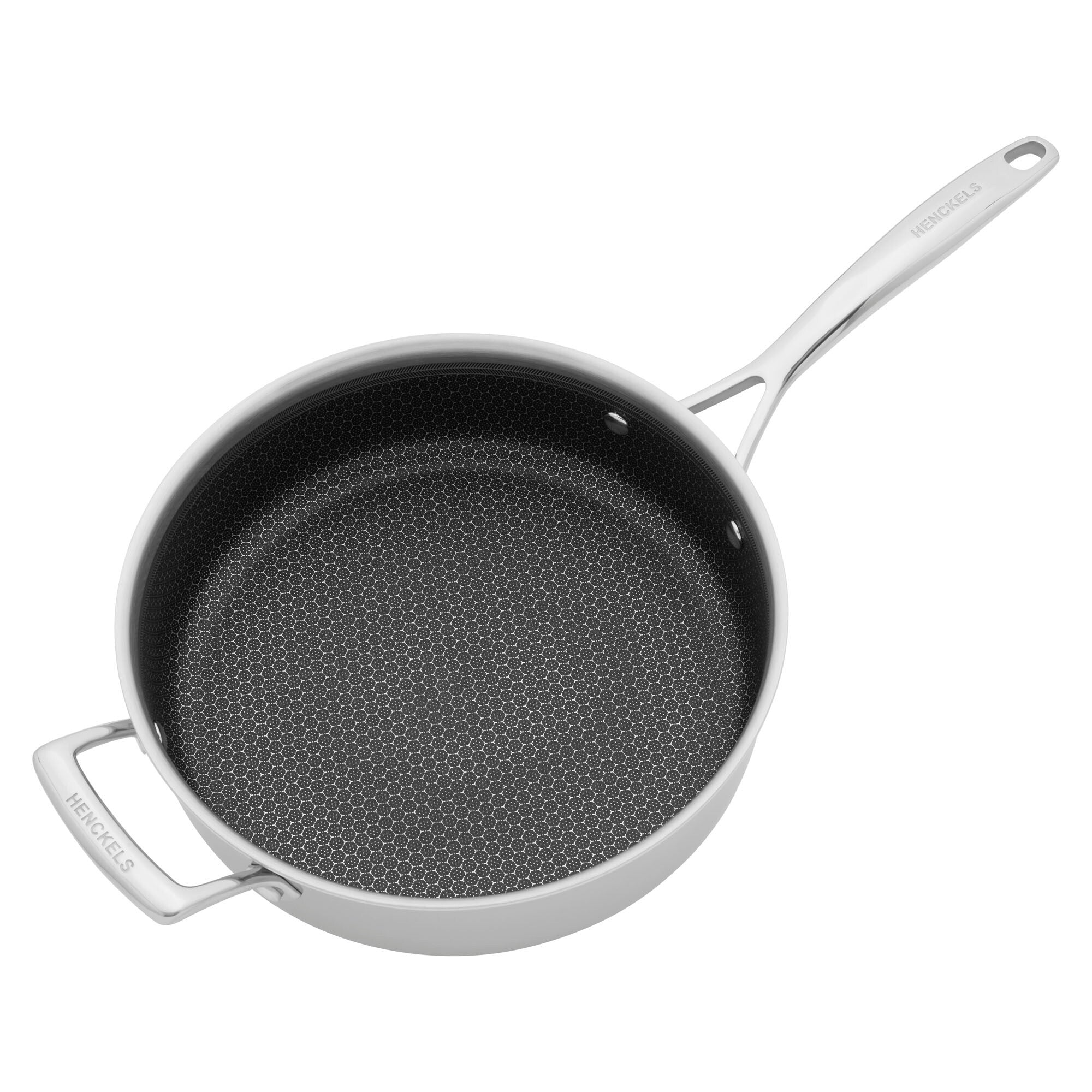 Sauteuse en acier inoxydable Henckels Paradigm de 4 pintes avec couvercle et poignée auxiliaire