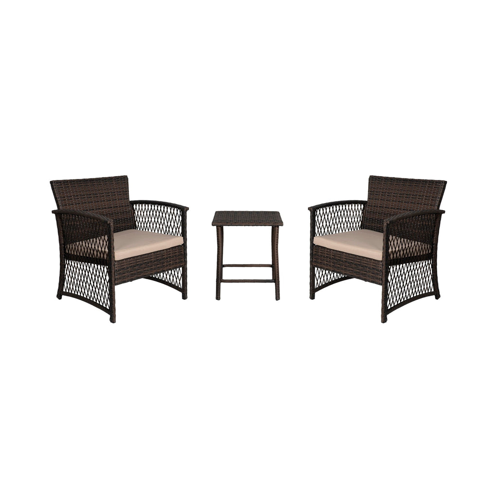 Ensemble de patio bistro en osier Heritage Outdoor 3 pièces