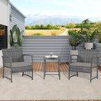 Ensemble de patio bistro en osier Heritage Outdoor 3 pièces