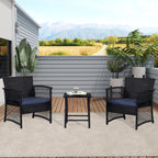 Ensemble de patio bistro en osier Heritage Outdoor 3 pièces