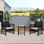 Ensemble de patio bistro en osier Heritage Outdoor 3 pièces