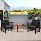 Ensemble de patio bistro en osier Heritage Outdoor 3 pièces