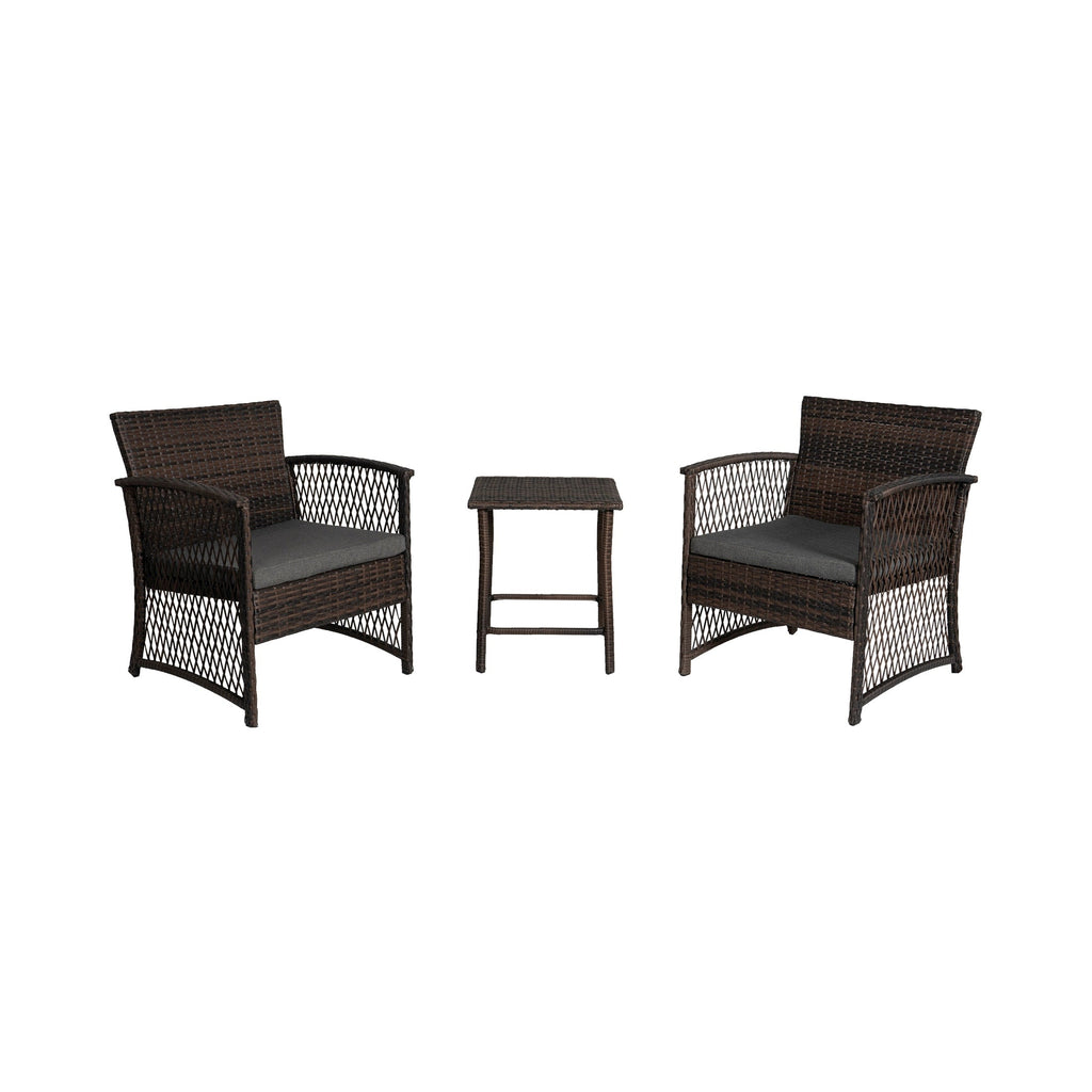 Ensemble de patio bistro en osier Heritage Outdoor 3 pièces