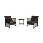 Ensemble de patio bistro en osier Heritage Outdoor 3 pièces
