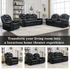 Fauteuil inclinable manuel pour cinéma maison avec rangement escamotable