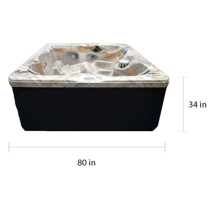 Spas Home and Garden Spa 5 places 51 jets avec système d'ozone - 80 x 80 x 34