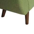 Banc de rangement moderne Sherpa avec pieds en bois HomePop