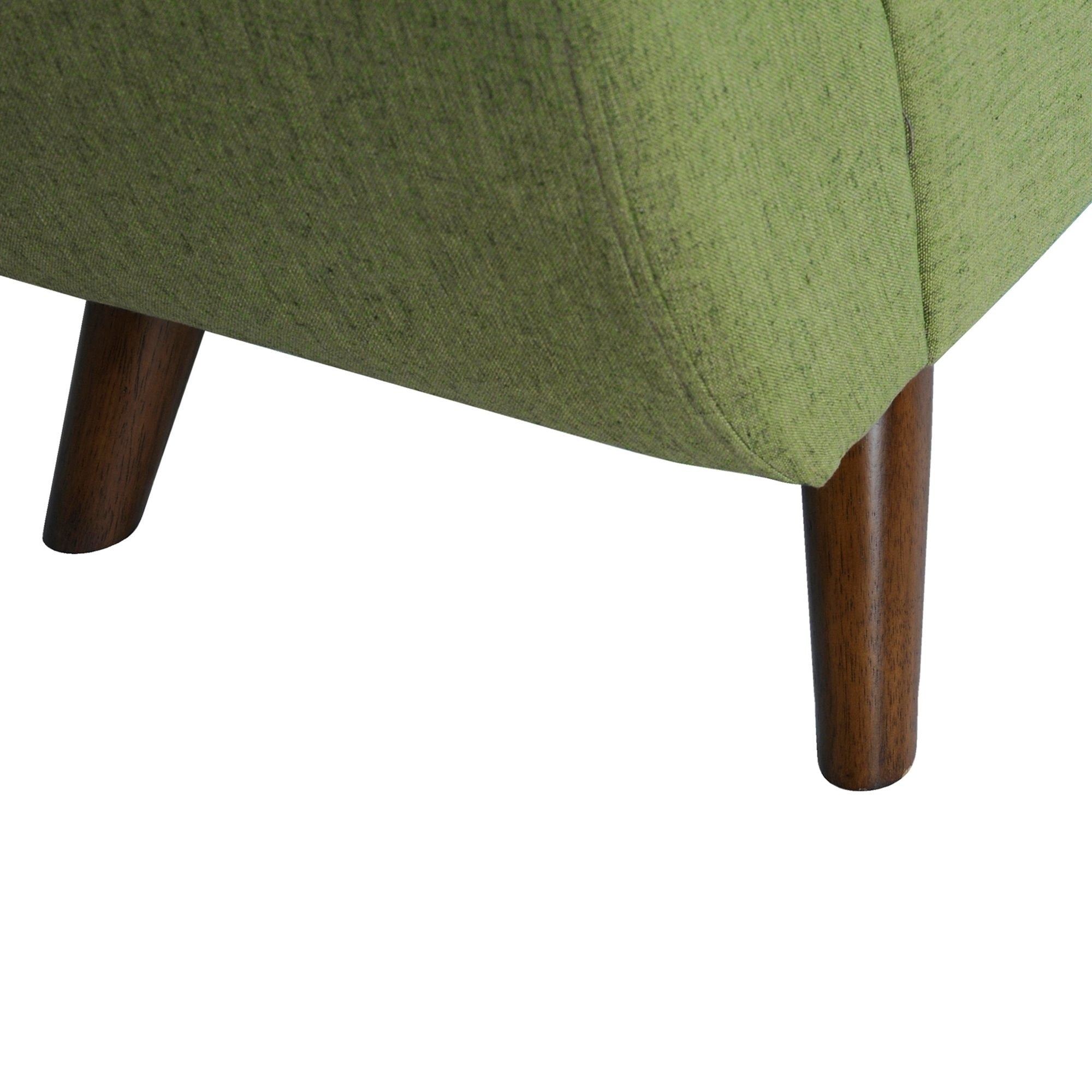Banc de rangement moderne Sherpa avec pieds en bois HomePop