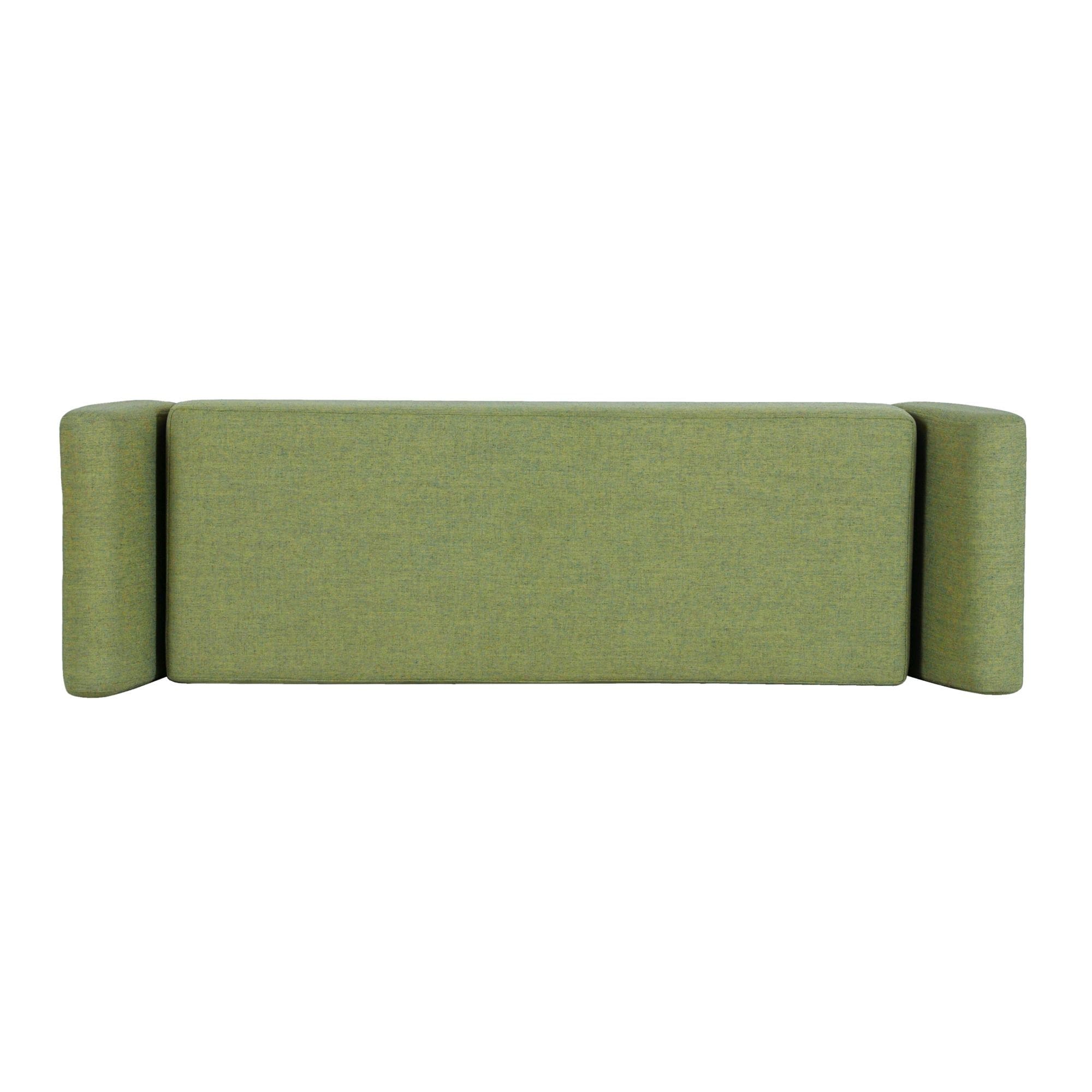 Banc de rangement moderne Sherpa avec pieds en bois HomePop