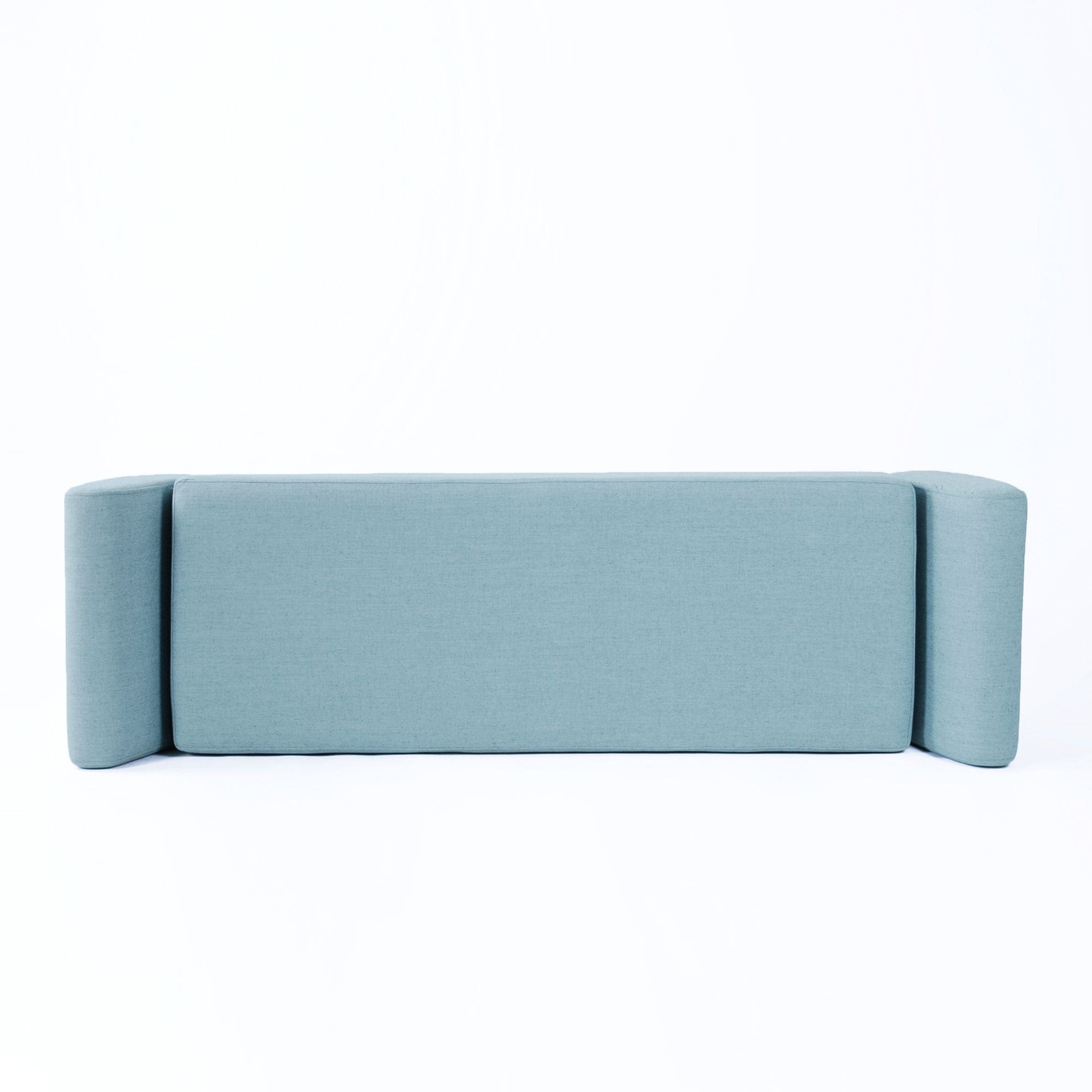 Banc de rangement moderne Sherpa avec pieds en bois HomePop