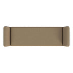 Banc de rangement moderne Sherpa avec pieds en bois HomePop