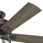 Ventilateur de plafond intérieur/extérieur Hunter 52 Canyon Ridge, éclairage LED, télécommande portative - Style campagnard, rustique, industriel