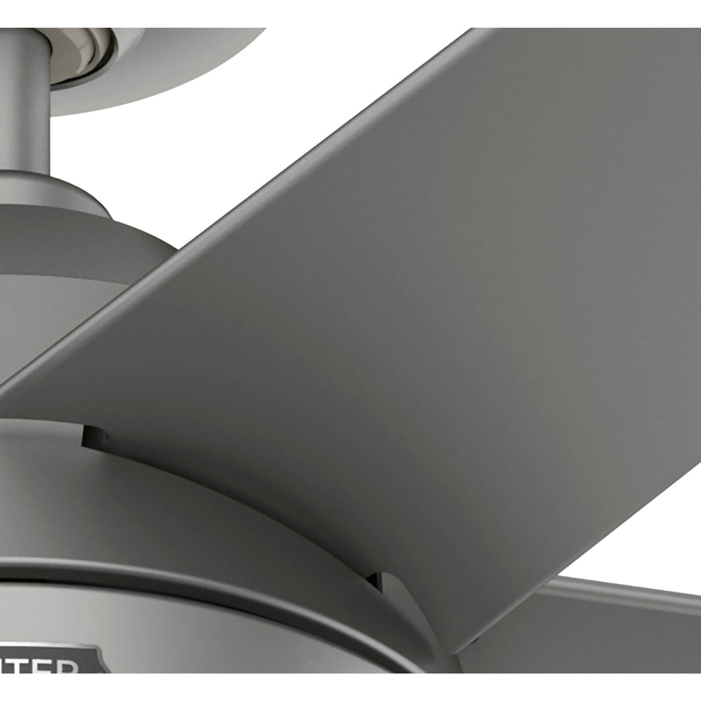 Ventilateur de plafond extérieur Hunter 52 Skyflow avec kit d'éclairage LED, commande murale - Côtier moderne contemporain - WeatherMax - CLASSÉ HUMIDE !
