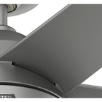 Ventilateur de plafond extérieur Hunter 52 Skyflow avec kit d'éclairage LED, commande murale - Côtier moderne contemporain - WeatherMax - CLASSÉ HUMIDE !