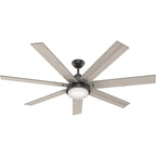 Ventilateur de plafond Hunter WiFi Whittington avec lumière LED, télécommande portable - Moulin à vent - Industriel, Ferme, Rustique - VENTILATEUR INTELLIGENT !