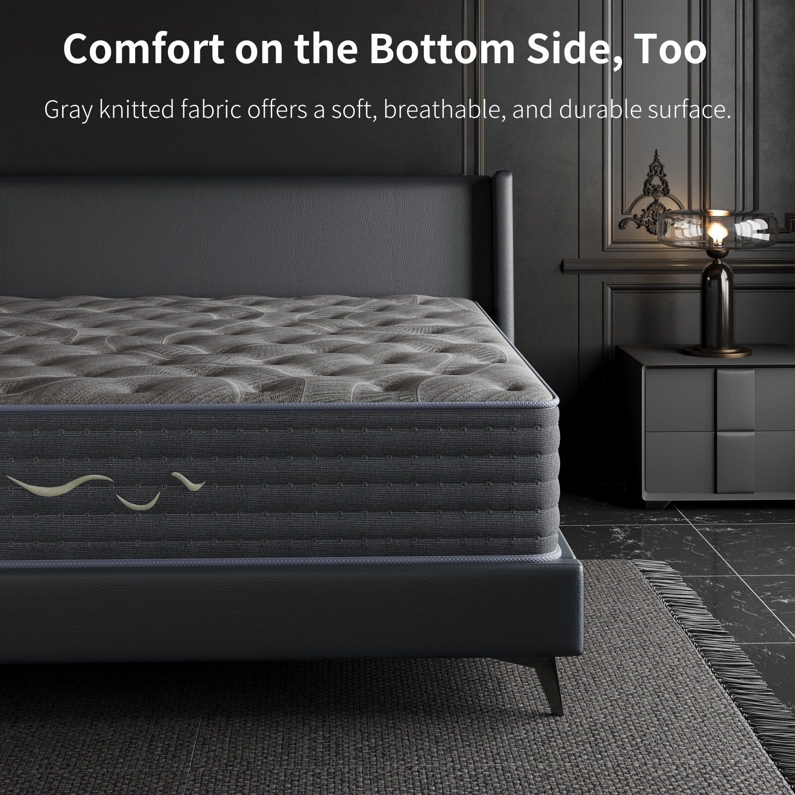 Matelas hybride double face luxueux SweDrea de 14 po – Ferme/Mince, certifié CertiPUR-US, SGS et OEKO-TEX