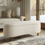 Banc d'appoint de rangement incurvé de style boucle INK IVY Bailey