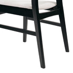 Chaise de salle à manger Abrielle en bois d'hévéa rembourrée de style milieu de siècle (lot de 2) par Christopher Knight Home