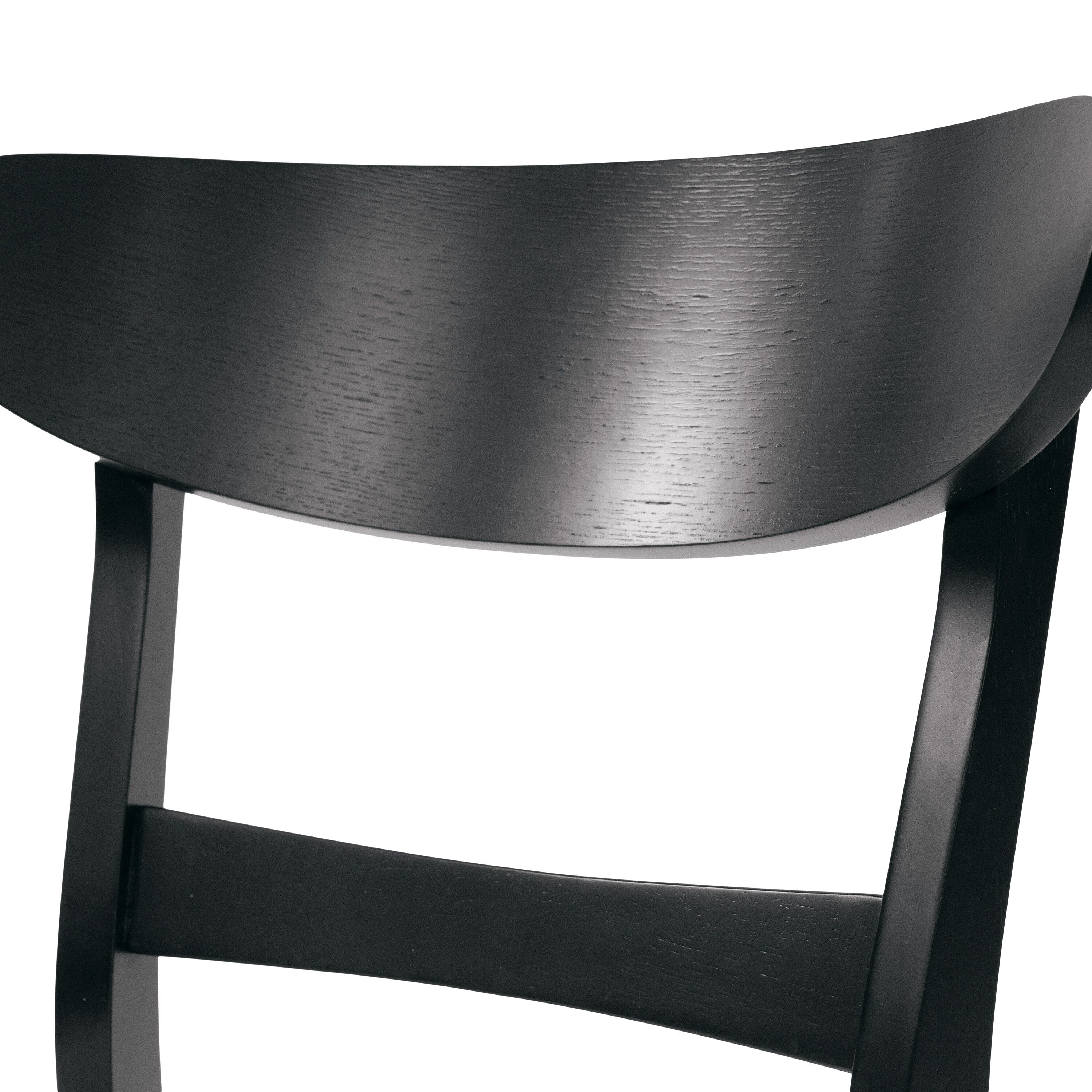 Chaise de salle à manger Abrielle en bois d'hévéa rembourrée de style milieu de siècle (lot de 2) par Christopher Knight Home