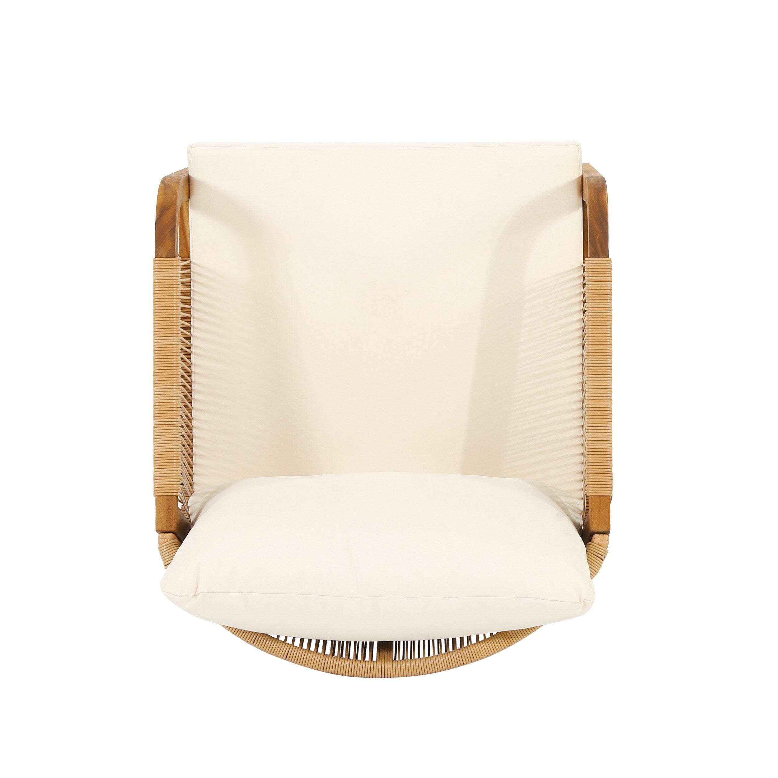 Ensemble de fauteuils club d'extérieur Jabe en bois d'acacia et osier par Christopher Knight Home
