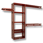 Système de placard intégré Simplicity en bois massif John Louis Home en acajou rouge