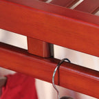 Système de placard intégré Simplicity en bois massif John Louis Home en acajou rouge