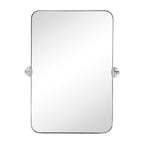 Miroir mural rectangulaire pivotant et inclinable en métal TEHOME Jonathan