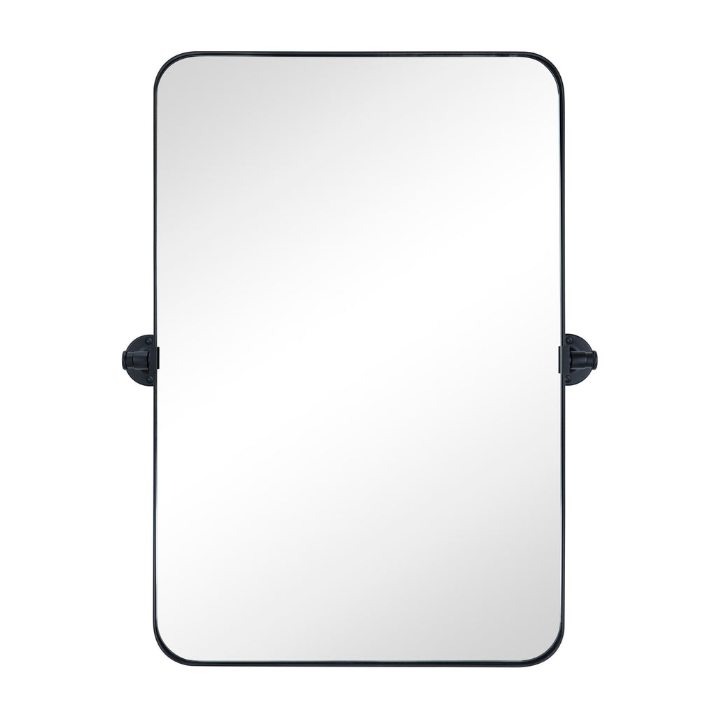 Miroir mural rectangulaire pivotant et inclinable en métal TEHOME Jonathan