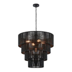 Suspension bohème KAWOTI largeur 26, 5 lumières, 4 niveaux