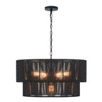 Suspension bohème KAWOTI largeur 26, 5 lumières, 4 niveaux