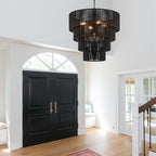 Suspension bohème KAWOTI largeur 26, 5 lumières, 4 niveaux