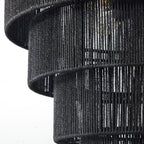 Suspension bohème KAWOTI largeur 26, 5 lumières, 4 niveaux