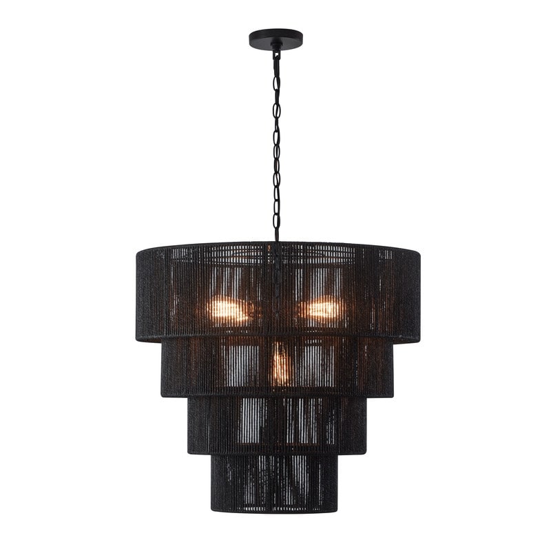 Suspension bohème KAWOTI largeur 26, 5 lumières, 4 niveaux